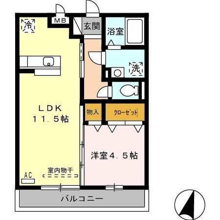 グランシャリオ御園（202） 間取り図画像