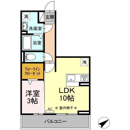 シャンブル（202） 間取り図画像