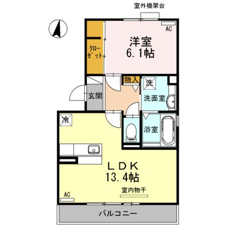 エスパシオ　Ａ（301） 間取り図画像