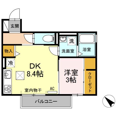 ボンテール池端（102） 間取り図画像