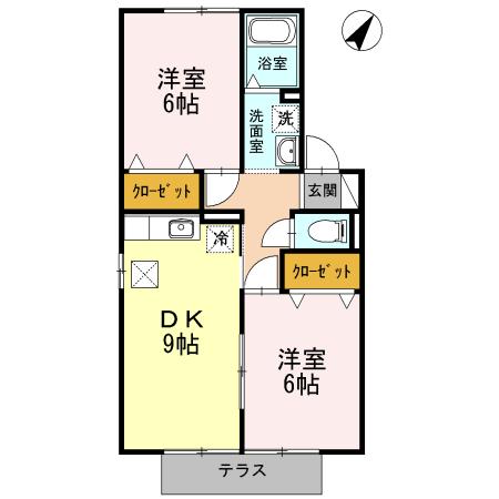 プルート（102） 間取り図画像
