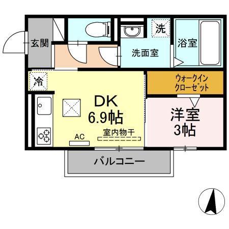 大和Ⅱ（101） 間取り図画像