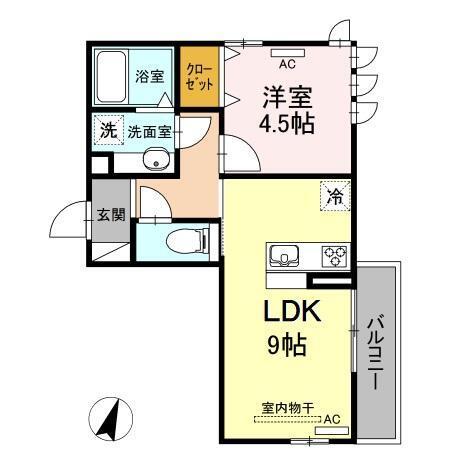 メルベーユ（301） 間取り図画像