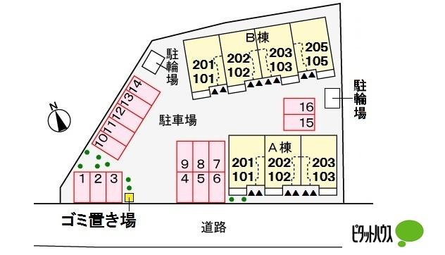 リーヴァ菅池Ａ（203） 駐車場