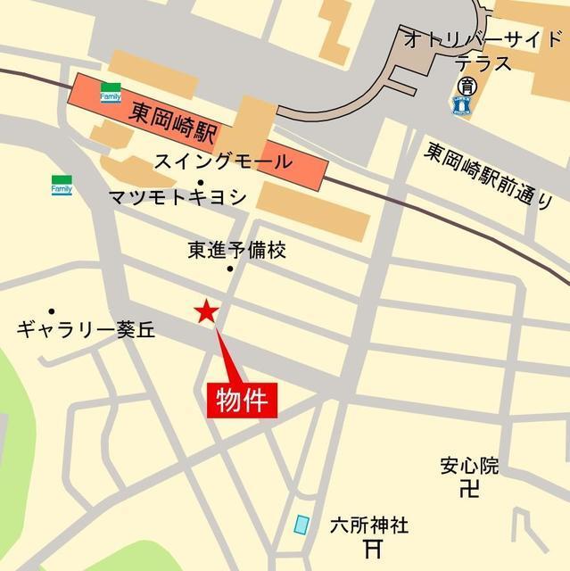 ＳＬＲ東岡崎駅前（902） 地形図・案内図