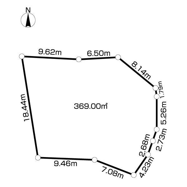 岡崎市昭和町土地 区画図