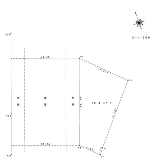 碧南市鶴見町四丁目土地 区画図