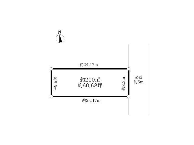 豊田市浄水町2丁目土地 区画図