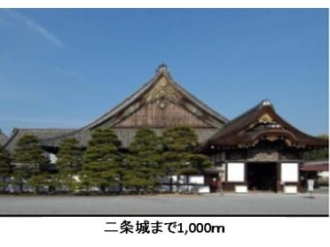 二条城：1000m