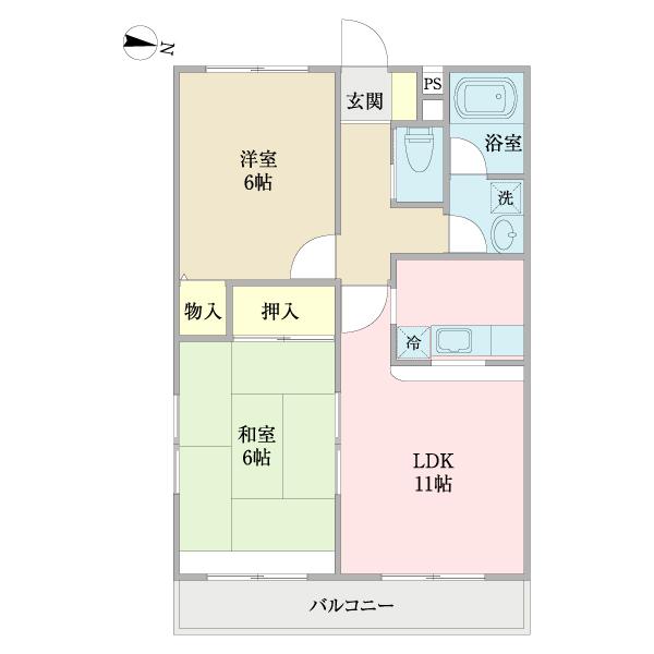 アネーロ（公庫）（0202） 間取り図画像
