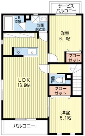Ｋ．ラフィネ（0203） 間取り図画像