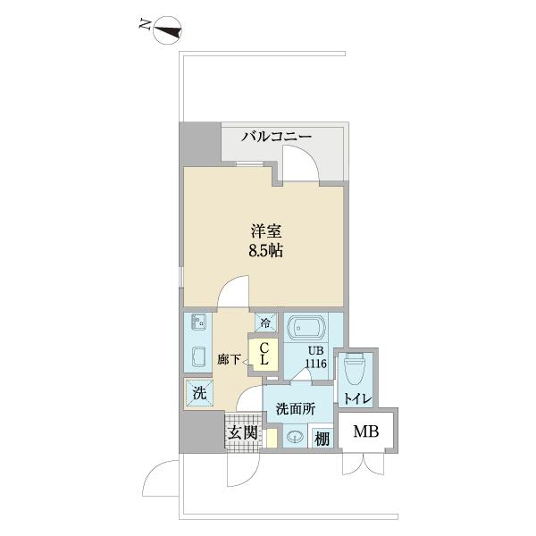 フォンテーヌ東梅田（0901） 間取り図画像