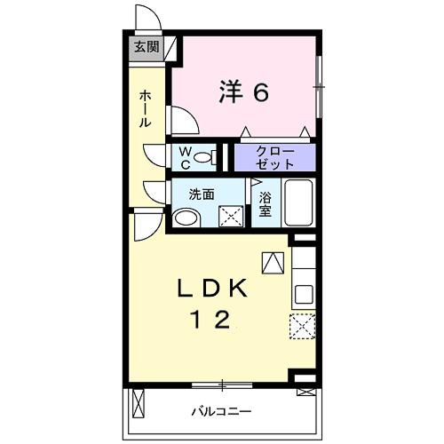 ロゼ・クリスタⅡ（101） 間取り図画像