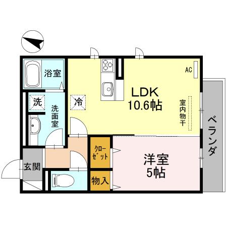 Station　side　court（301） 間取り図画像