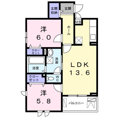 カーサ　サリーレ（203） 間取り図画像