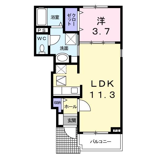 サンリットⅡ（103） 間取り図画像