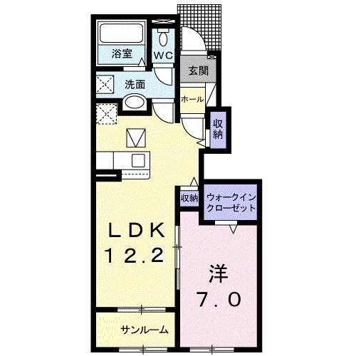 ソフィア　α（102） 間取り図画像