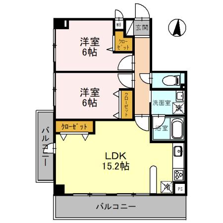 フレア・ブローリー（306） 間取り図画像