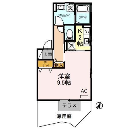 アウラ千里丘（101） 間取り図画像