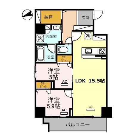 PADMA烏丸御池（1002） 間取り図画像