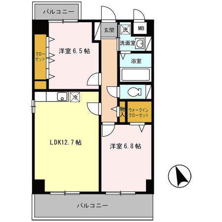 カーサ善（501） 間取り図画像