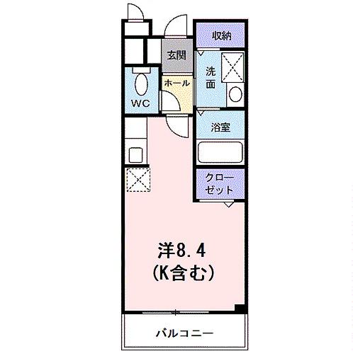 コモドハイツ・クゥ（201） 間取り図画像