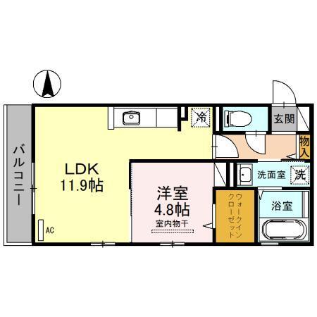フェリーチェ鳳（203） 間取り図画像