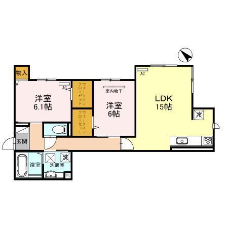 ディーグレイス中百舌鳥（101） 間取り図画像