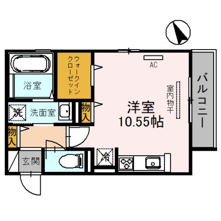 La Vie Belle（203） 間取り図画像