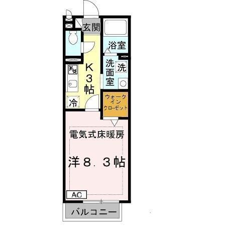 グランパルク（北区）　Ⅱ（201） 間取り図画像