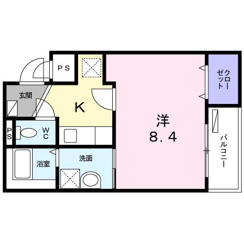 ラフィーネ　葛野（205） 間取り図画像