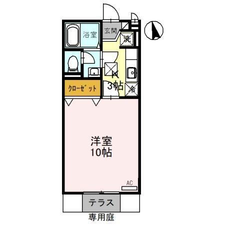コゥジィー・コート（102） 間取り図画像