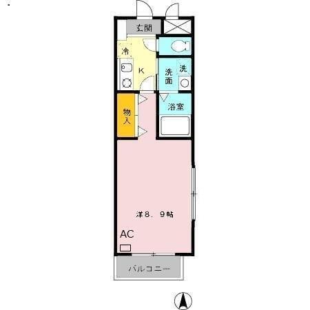 ジュネス・ブランドール（301） 間取り図画像