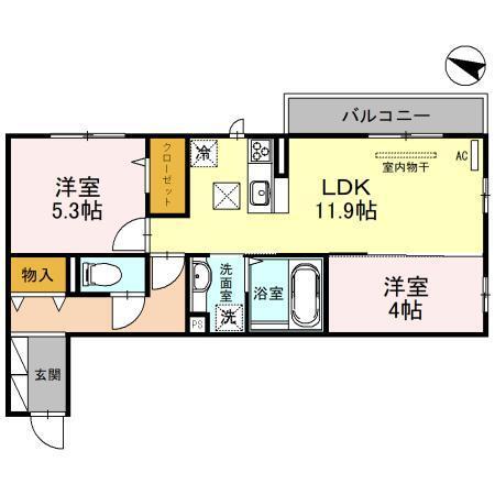 Avenir（103） 間取り図画像