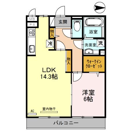 T-Village（302） 間取り図画像