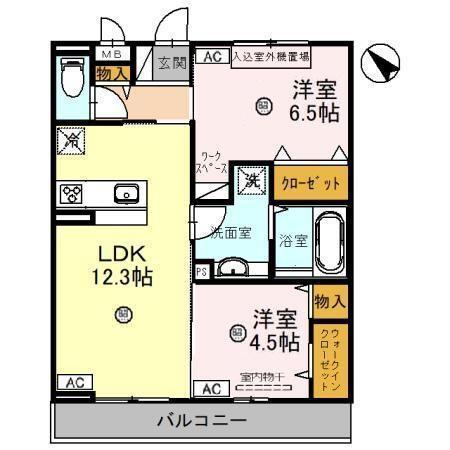 メゾン・メルベーユ（302） 間取り図画像