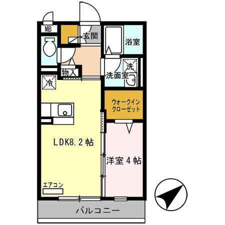 ラ・メゾン・ドゥ・サチ（202） 間取り図画像