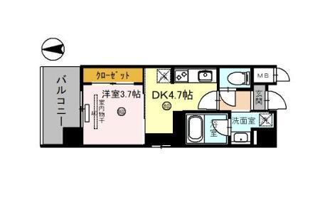 EL-Sia Shin-Osaka（401） 間取り図画像