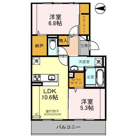 D-ROOM嵯峨嵐山（305） 間取り図画像