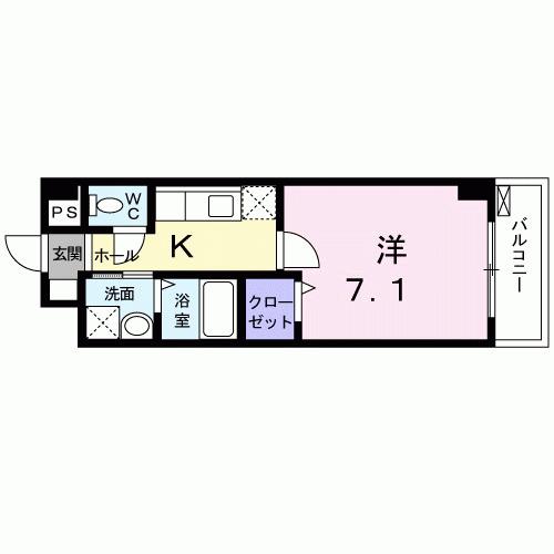 ベリエ太秦（205） 間取り図画像