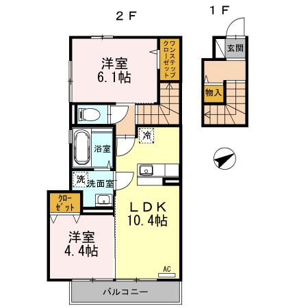 レグルス（203） 間取り図画像