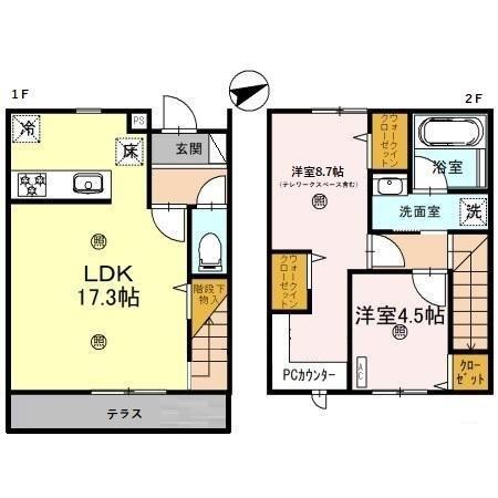 ウエストフィールド１３（103） 間取り図画像