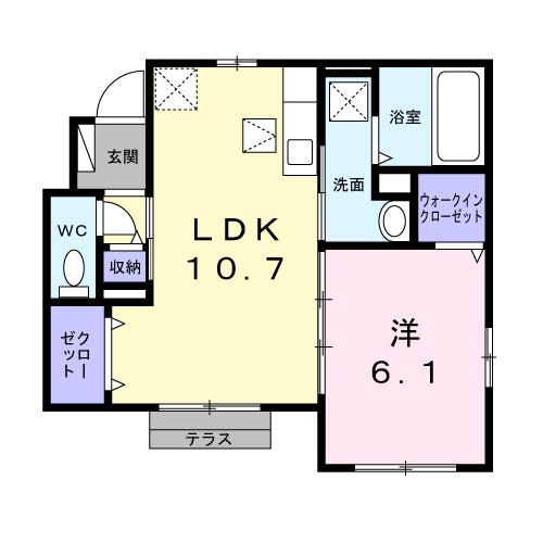 プラム江坂（101） 間取り図画像