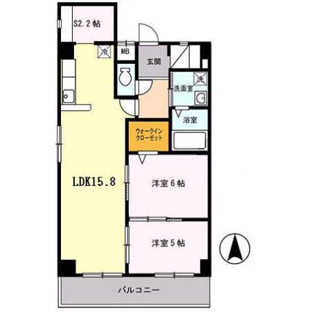 ボナール江坂（402） 間取り図画像