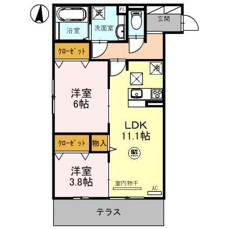 ラ　ネージュ（103） 間取り図画像