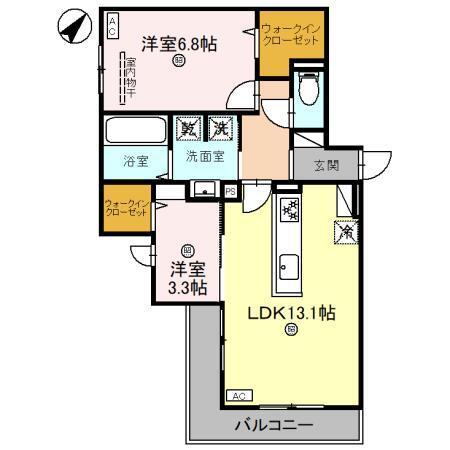 クラシスト清和園町（201） 間取り図画像