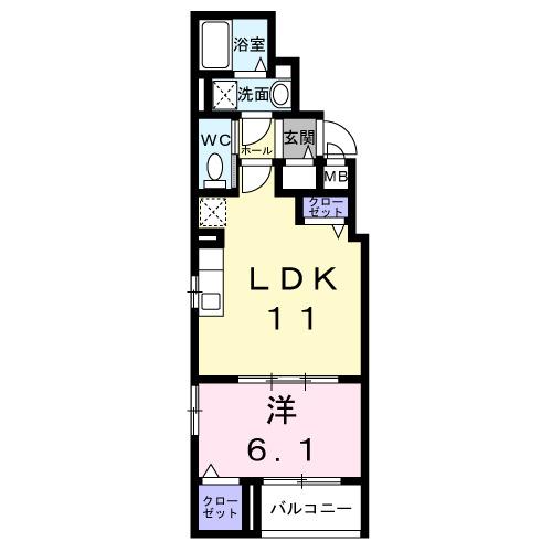 パーチェ　エテルノⅡ（202） 間取り図画像