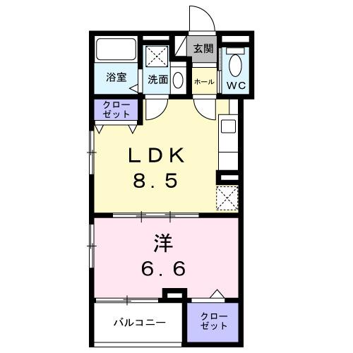 パーチェ　エテルノⅠ（303） 間取り図画像