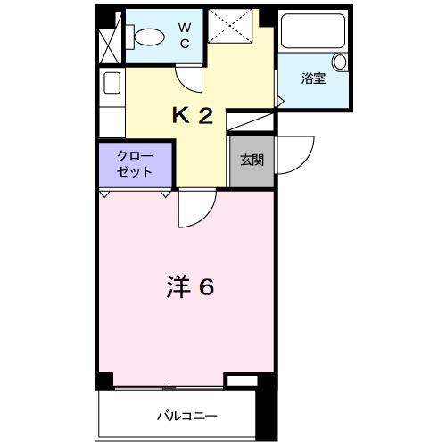 ヴィラウエスト（106） 間取り図画像