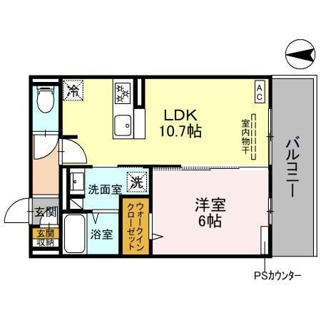 ヴィダ西京極（301） 間取り図画像